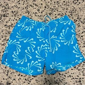 Nike Blue Nylon Swim Shorts - Size L